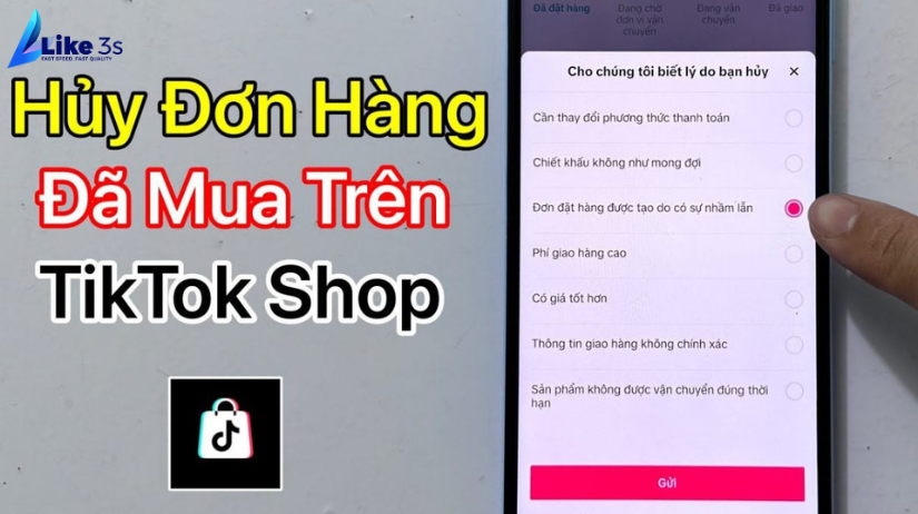 Cách hủy đơn hàng trên TikTok